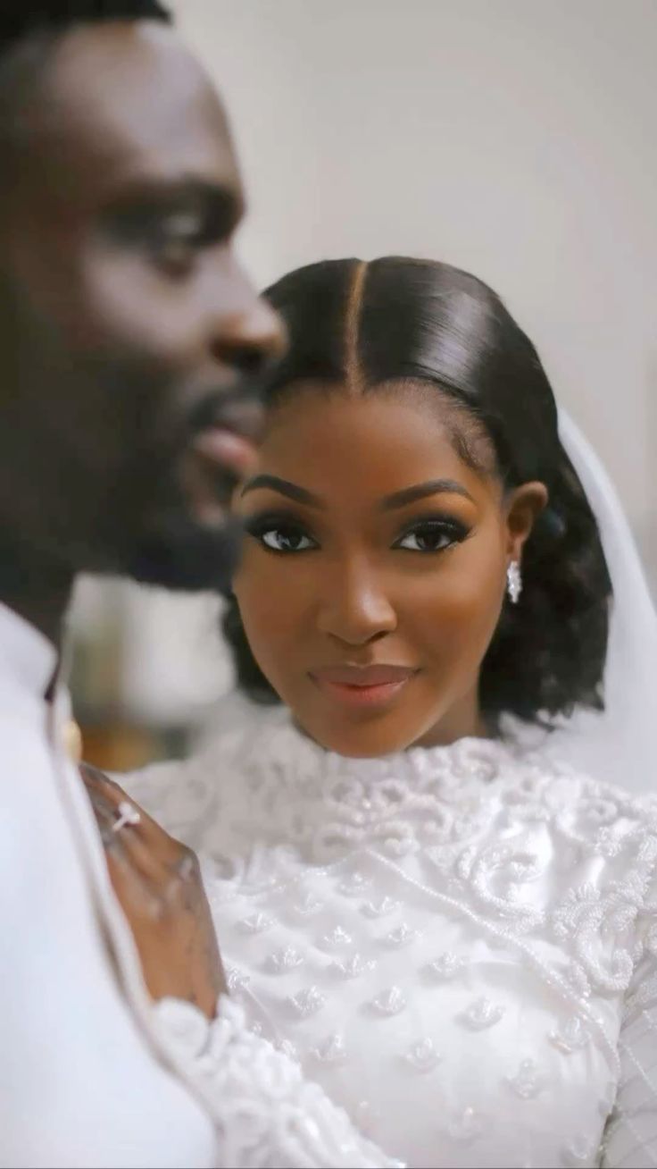 Close portrait of a bride